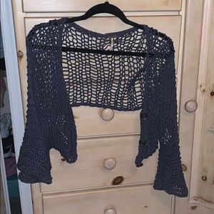 Free People Cropped Cardigan